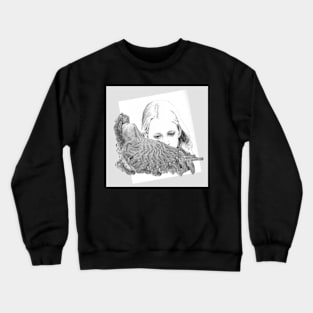 Shifts - Drawing by Avril Thomas - Adelaide / South Australia Artist Crewneck Sweatshirt